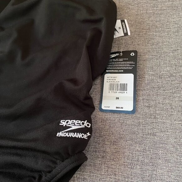 Speedo Women's Swimsuit One Piece Endurance+ Flyback Block Adult XS - Picture 3 of 6